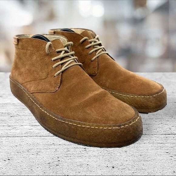 Northern Cobbler Mens‎ Size 8 Suede Portugal Brown Tan Lace up Chukka EUR 41 - Picture 1 of 12